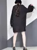 Sukienki swobodne Xitao Pullover Bow Mini sukienki 2023 Autumn Trendy Style mody O KLARC LANTERN TRANICE ELEGANT GCC2009