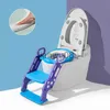 Potties Seats Folding Infant Potty Seat Urinal Backrest Training Chair with Step Stool Ladder for Baby Toddlers Boys Girls Safe Toilet Potties x0719