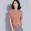 Women's Sweaters Knitted Pullover Women Clothes 2023 Summer Light Silk Short Sleeve Knit Tshirt Jumper Pull Femme Girl Tops Thin Sweater