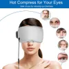 Eye Massager Grafeen Ver Infrarood Verwarmd Masker Voor Slapen Verwarming Therapie Ooglap Droge Donkere Kringen Ontdoen van Stye Maaager 230718