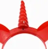 Leuchtendes Einhorn-Stirnband für Kinder und Erwachsene, leuchtende LED-Stirnbänder, Weihnachten, Halloween, Party, leuchtendes blinkendes Haarband, für Anziehsachen, Cosplay, Requisite LL