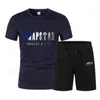 Survêtements pour hommes TRAPSTAR T-shirts à manches courtes imprimés à deux marquesCasual Sports Casual Set 230718