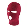 3 trous vélo moto cyclisme hiver chaud cou masque facial unisexe masque extérieur Sport thermique CS tricot chapeau Ski capuche casque masqué casquettes