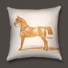 Luxury Horse Series Square Pillow Holland Velvet Super Soft Sample Room Decorazione Stampa Cuscino 2023071902