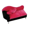 Bolsas para joias F19D casa de bonecas elegante sofá sofá caixa organizadora pode abrir poltrona
