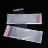 200pcs 8 x 25cm Clear Cello Cellophane Bag Self Adhesive Seal Transparent Resealable Poy Plastic Jewelry Packaging Bags324t