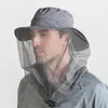 Outdoor Hats Mosquito-proof Fishing Hat with Mosquito Net Outdoor 360 Men Women Sun Protection Breathable Hiking Camping Caps Umbrella Hat 230718