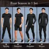 Men's T Shirts Short Sleeve Men Compression shirt Running TShirt Fitness Tight Sport Training Jogging Shirts Gym Sportswear Quick Dry 230718