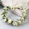 Headpieces Luxury Kids Flower Girls Headband For Po Shoot Floral Bridal Wedding Hair Accessories Boho Children First Communion Headpiece