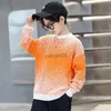 SWEATER PULLOVER SWEATER Zima Koreańska koreańsko -pullover chłopiec ciepłe dzianiny swetry mody dzieci topy 6 8 10 12 Years Teeage Boys Ubrania HKD230719