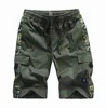 Mäns shorts M-8XL Mens Cargo Shorts 2022 Summer Camo Short Cotton Sweatpants Men Camouflage Military Pantalon Corto Hombre L230719