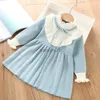 Pullover Fall Kids Frustes for Girls Autumn Costume Girls Sweater Sweater Dress Long Princess Dress Winter Winter Cloths 2-6y HKD230719