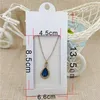 50PCS multi color paper jewelry package& display hanger packing box with clear pvc window for necklace earring249x