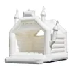 White wedding inflatable bouncy castle full PVC bounce house jumper new model 4m 5m inflatables jumping castles bouncer for weddin303K