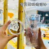 Water Bottles Summer Large Capacity Straw Glass Cup Coffee Office High value Girls Milk Tea Drink Heat resistant Drinking 230719