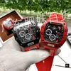 Relógios Mecânicos Automáticos R ichars New Milles Barrel Watch Masculino e Feminino Quartz Personality Trend Edição Limitada Black Technology Watch LL