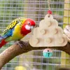 Autres Fournitures Pour Oiseaux Cacatoès Jouets Puzzle En Bois Jouet Accrochant Cage À Mâcher Accessoires Avec Cloche Pour Perruches Conures Perruches Perroquets