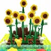 Блоки подсолнушки деревья кирпичные блоки для детских городских игрушек животные, совместимые с гнездями, классические мини -блоки, детали R230718