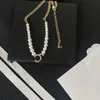 Designer CCity Collane con ciondolo per donna Catene di lusso Pendenti Gioielli di moda Collana di regali di perle v98rz