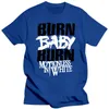 Camisetas masculinas estampadas redondas masculinas Price Motionless em branco Burn Baby T-shirt vermelho