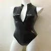 Maiô irmã fofa de duas dimensões com peito aberto meio body Trajes Catsuit Metálico Lycra elastano Macacão unissex sexy Meia-calça261D