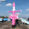 Balançoires 3m 10ftH avec souffleur Danseurs d'air gonflables Danseur de magicien de vent de ciel avec des étoiles et des lunes Décoration d'accroche-regard pour la crème glacée Conce