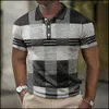 Męska koszula polo polo Casual Rag Print z krótkim rękawem Siatkowy Odzież Owczesna koszulka oddychająca 230718