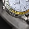 Omega Automatyczne wysokiej jakości japońskie ruch nurkowy hołd 007 Autor Autor Diamond Bezel Unikalna tarcza Naturalna krystaliczna kryształowy tarcza Gradient luksusowy zegarek