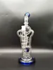 2023 Master Piece Heady Bong Incycler Recycler Blue Glass Bongs Dab Rig Lookah Lab 14,4 мм мужской шар