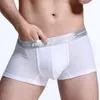 Underbyxor män underkläder trosor mesh sexig man shorts mjuka is siden trosor medium transparent andningsbar ultra tunn