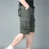 Shorts Masculino Shorts Cargo Masculino Shorts Soltos Casuais de Verão Geral Militar Combate Baggy Shorts Táticos com Vários Bolsos Calças Plus size 29-44 L230719