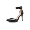 Sandales ZawsThia 2023 blanc noir marron bout pointu mince talons hauts Sexy dame pompes bride à la cheville chaussures femme femmes taille 33-50