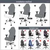 Chair Covers Elastic Office Seat Cover With Armrest Spandex Gaming Computer Chairs Splicover For Armchair Protector 1pc