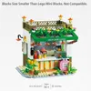 Blocks Flower House Fairy Tale Town Micro Building Blocks Children DIY Mini Bricks Constructor Kids Education Toy Girls Gifts R230718