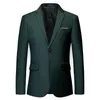 Mens Stylish Colorful Slim Fit Casual Blazer Jacket Green Purple Black Yellow Wedding Prom Formal Blazers Coats For Men Men's2962