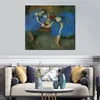 Hedendaagse canvas kunst aan de muur Edgar Degas twee dansers in blauw balletdanser handgeschilderde olieverfschilderij Home decor