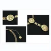 Nouvelle ceinture de chaîne de marque de créateur de luxe de mode pour les femmes pièce d'or dauphins portrait ceintures de taille en métal accessoires de vêtements304h