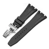 För AP Royal Oak Offshore 15400/15202/15703 Gummi Silikon Watch Strap Men's Watch Strap Accessories 27mm 28mm