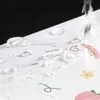 Chuveiro 180cm frutas impressas cortina de banheiro branca para menina à prova d'água com decoração de banho de 71 polegadas