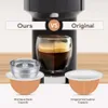 Nespresso VertuoのコーヒーフィルターIcafilas次の補充可能なコーヒーカプセルコーヒーフリッターポッド環境に優しいステンレス鋼再利用可能なカプセル230718