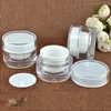 5 10 15 20 30 50 G ML Tom Clear Upcale Refillable Acrylic Makeup Cosmetic Face Cream Lotion Jar Pot Bottle Container med foder GBDHQ