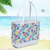 Fashion Women designer Eva Bogg Bag Luxury Tote Large Shopping Basket Bags Lady Storage Washable Beach Silicone Bog Bags Purse Eco Jelly Candy wallet