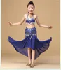 Stage Wear Quality Girls Belly Dance Shiny Sari Dress Orientale Enfant Costumes For Kids Oriental