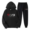 23 Eşyalı Erkekler Nake Tech Trapstar Track Suits Hoodie Europe American Basketbol Futbol Ragbi İki Parçalı Kadın Uzun Kollu Ceket Pantolonları Bahar 9PBD