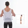 Men's Tank Tops Men Body Shaper Compression T-Shirt Abdomen Shapewear Tummy Slimming Sheath Gynecomastia Reducing Corset Waist Trainer Slim