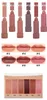 Lipstick 6 pieces/set Pumpkin color matte durable lipstick set waterproof nude bathroom lipstick set with mirror lipstick cosmetic gift 230718