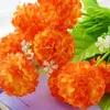 Decorative Flowers Simulation Hydrangea Bouquet Bunch Wedding Artificial Silk Home Posy Party Flower Decoration Q6O4