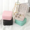 Jewelry Pouches Portable Organizer Display Travel Case Boxes Locket Necklace Rings Earring Box Leather Storage Holder