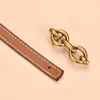 Neck Ties Fashion Women Belt Doublesided Wear Adjustable Thin Belts Gold Buckle Leather Waist for Lady Pants Dress Waistband 230718