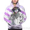 Erkek Hoodies Mens Sweatshirt Kadınlar İçin Komik Dingnronpa-Kokichi Oma Baskı Gündelik Hoodie Streatwear